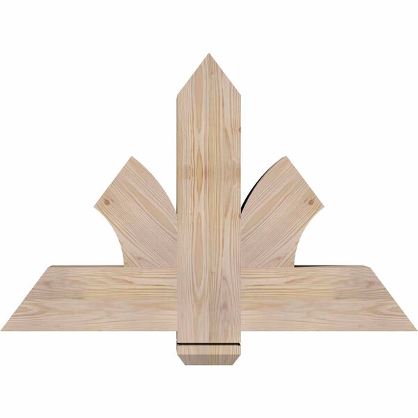 Ekena Millwork Redmond Smooth Timber Gable Bracket, Douglas Fir, 36"W x 24"H x 5 1/2"D x 5 1/2"F, 16/12 Pitch GBW036X24X0606RED00SDF - main